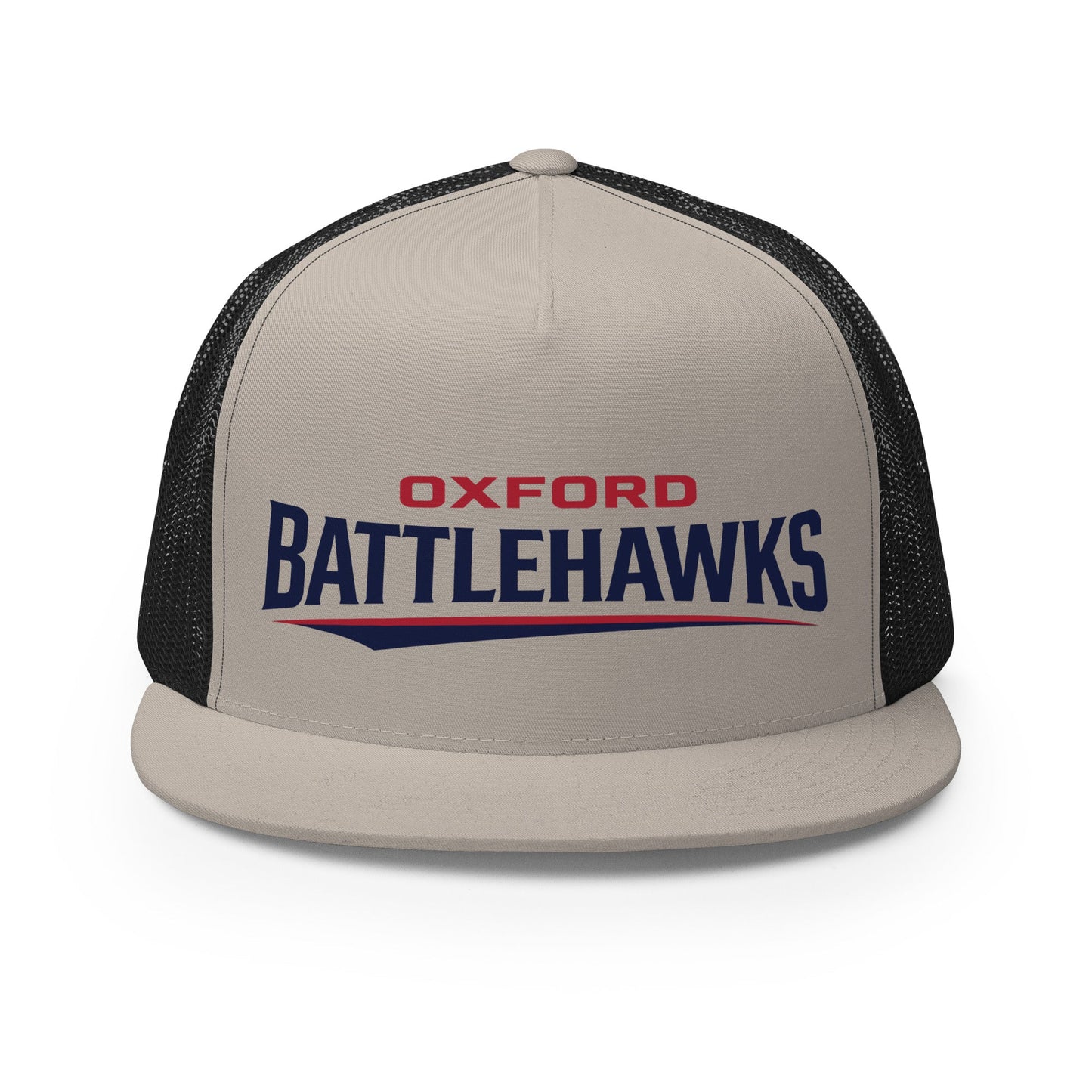 Performance | 5 Panel Trucker Cap | Oxford Battlehawks 13U | Raptor Logo
