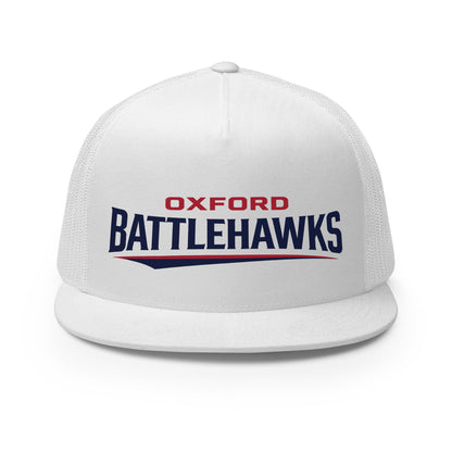 Performance | 5 Panel Trucker Cap | Oxford Battlehawks 13U | Raptor Logo