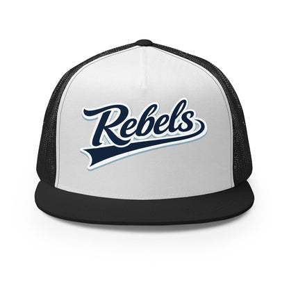 Performance | 5 Panel Trucker Cap | Oxford Rebels 12U | Mark Logo