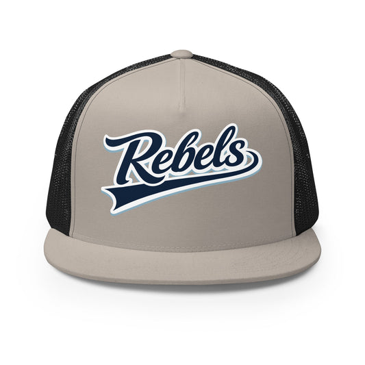 Performance | 5 Panel Trucker Cap | Oxford Rebels 12U | Mark Logo