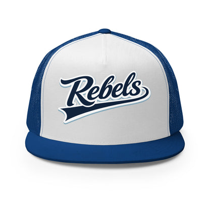 Performance | 5 Panel Trucker Cap | Oxford Rebels 12U | Mark Logo