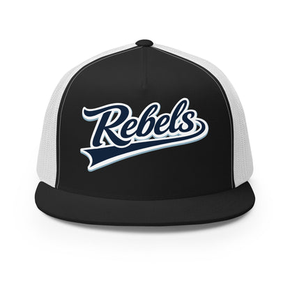Performance | 5 Panel Trucker Cap | Oxford Rebels 12U | Mark Logo