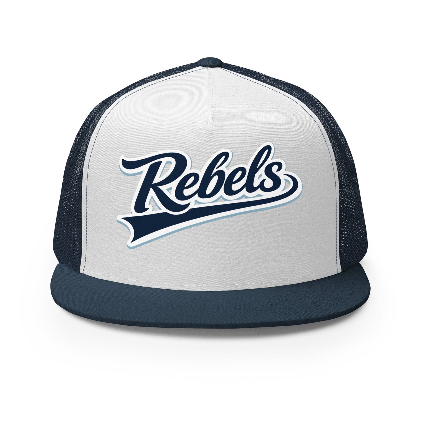 Performance | 5 Panel Trucker Cap | Oxford Rebels 12U | Mark Logo