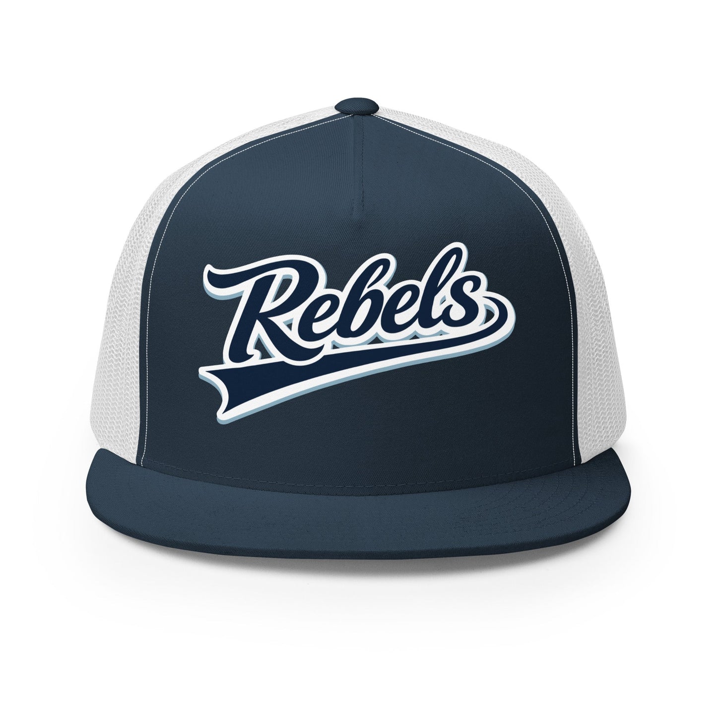 Performance | 5 Panel Trucker Cap | Oxford Rebels 12U | Mark Logo