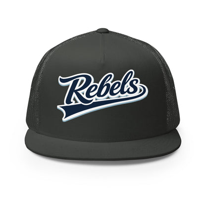 Performance | 5 Panel Trucker Cap | Oxford Rebels 12U | Mark Logo