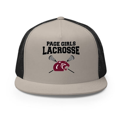 Performance | 5 Panel Trucker Cap | Page Middle Girls Lacrosse