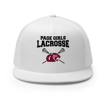 Performance | 5 Panel Trucker Cap | Page Middle Girls Lacrosse