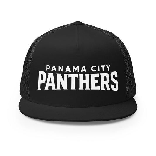 Performance | 5 Panel Trucker Cap | Panama City Panthers | Modern Script Logo