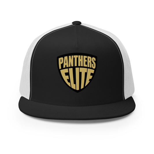 Performance | 5 Panel Trucker Cap | Panthers Elite | Crest Logo