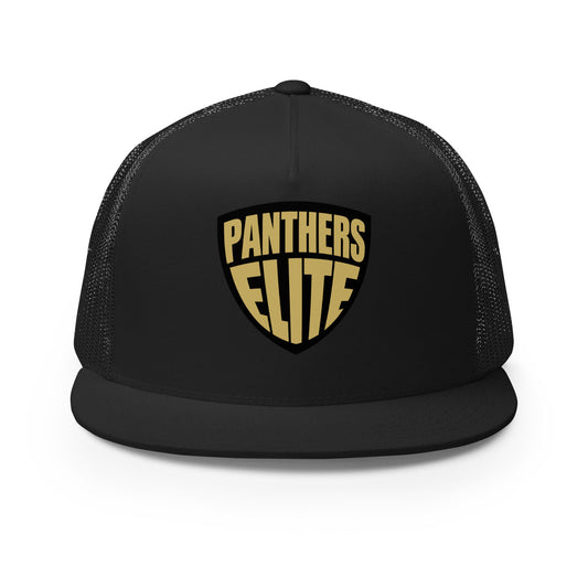 Performance | 5 Panel Trucker Cap | Panthers Elite | Crest Logo