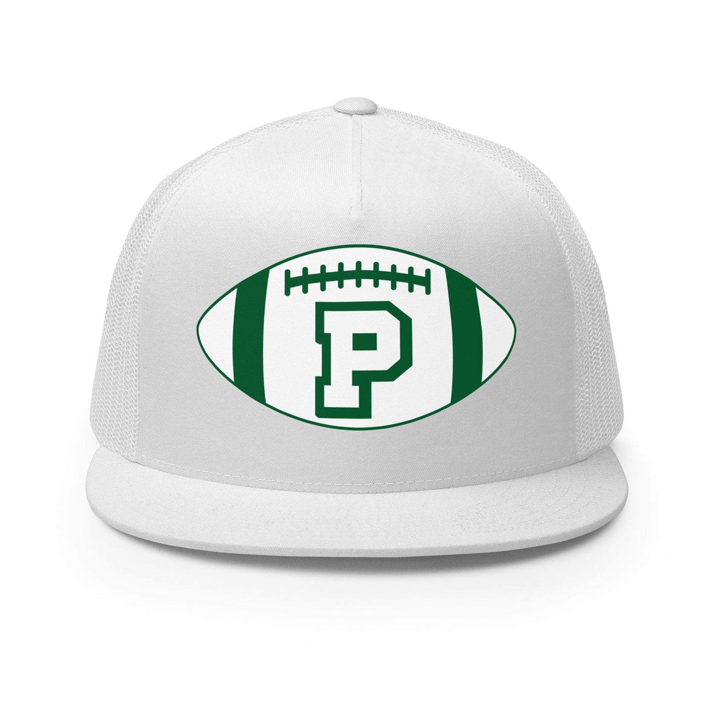 Performance | 5 Panel Trucker Cap | Pentucket Youth Football and Cheer | Varsity Badge Logo