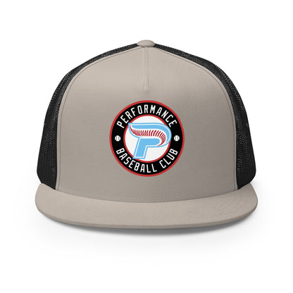 Performance | 5 Panel Trucker Cap | Performance Baseball Club | Alt Logo