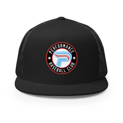 Performance | 5 Panel Trucker Cap | Performance Baseball Club | Alt Logo