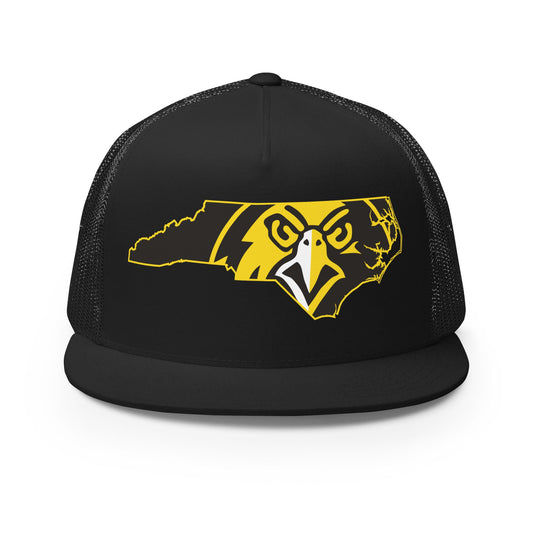 Performance | 5 Panel Trucker Cap | Pfeiffer University Golf | NC Logo