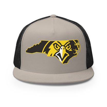 Performance | 5 Panel Trucker Cap | Pfeiffer University Golf | NC Logo