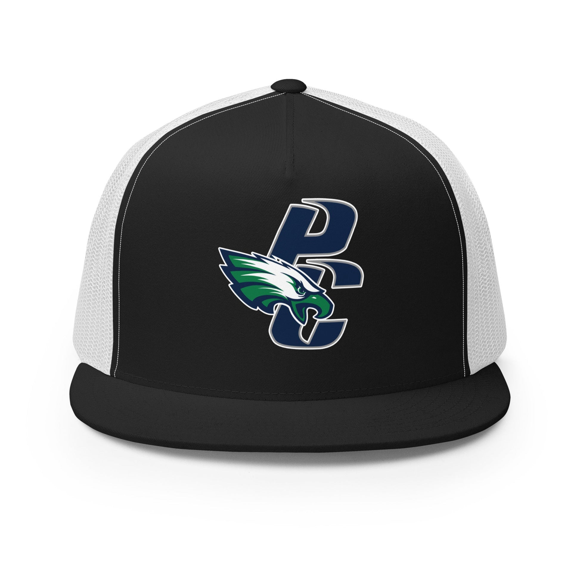 Performance | 5 Panel Trucker Cap | PINE CREEK SWIM & DIVE | PC Mascot Logo