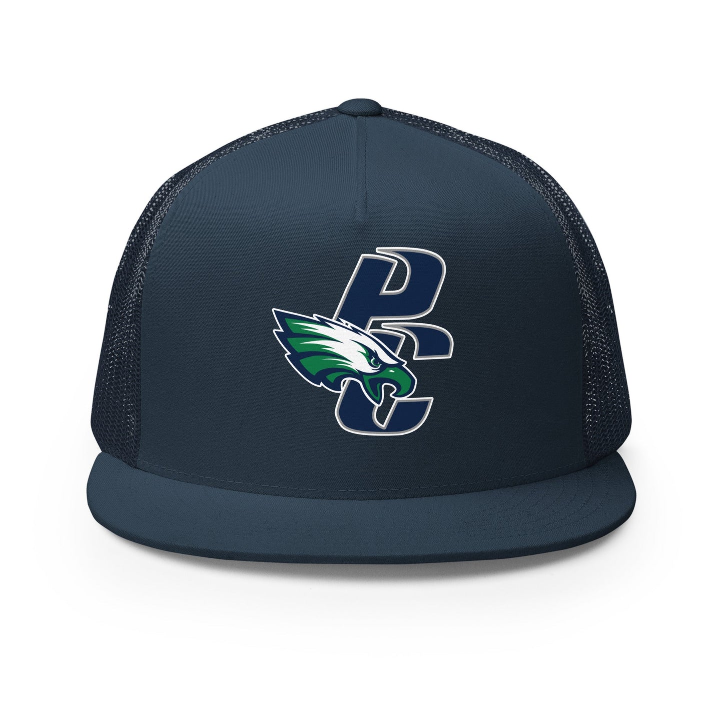 Performance | 5 Panel Trucker Cap | PINE CREEK SWIM & DIVE | PC Mascot Logo