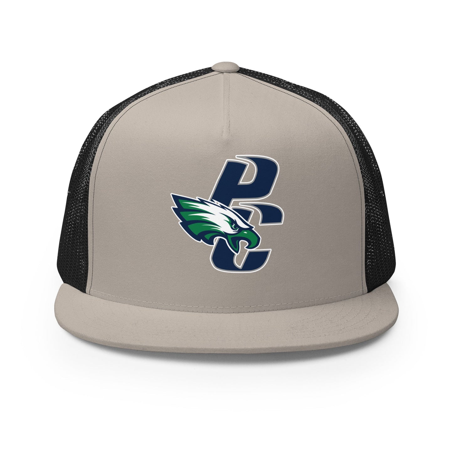 Performance | 5 Panel Trucker Cap | PINE CREEK SWIM & DIVE | PC Mascot Logo