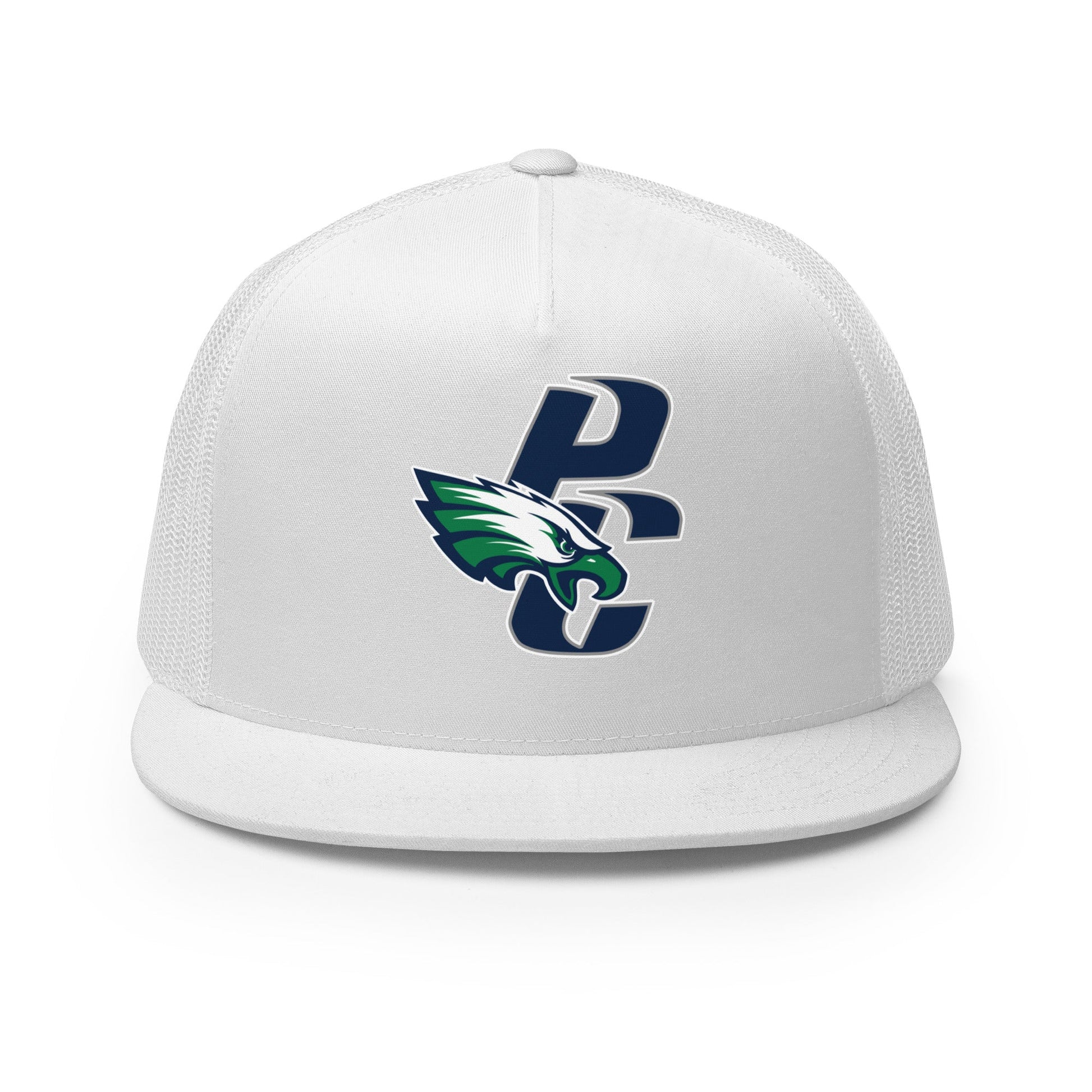 Performance | 5 Panel Trucker Cap | PINE CREEK SWIM & DIVE | PC Mascot Logo