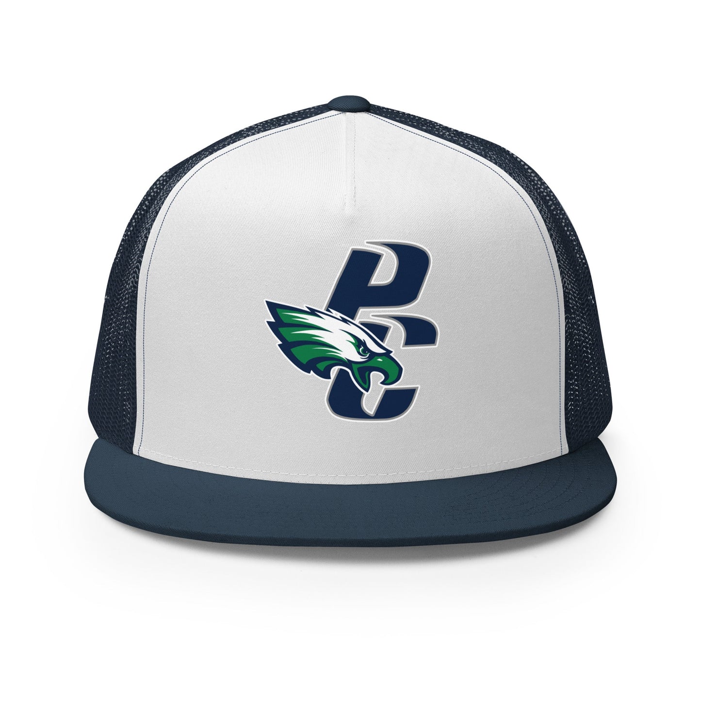 Performance | 5 Panel Trucker Cap | PINE CREEK SWIM & DIVE | PC Mascot Logo