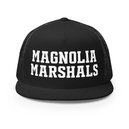 Performance | 5 Panel Trucker Cap | Pink Magnolias Dance | Emblem Logo