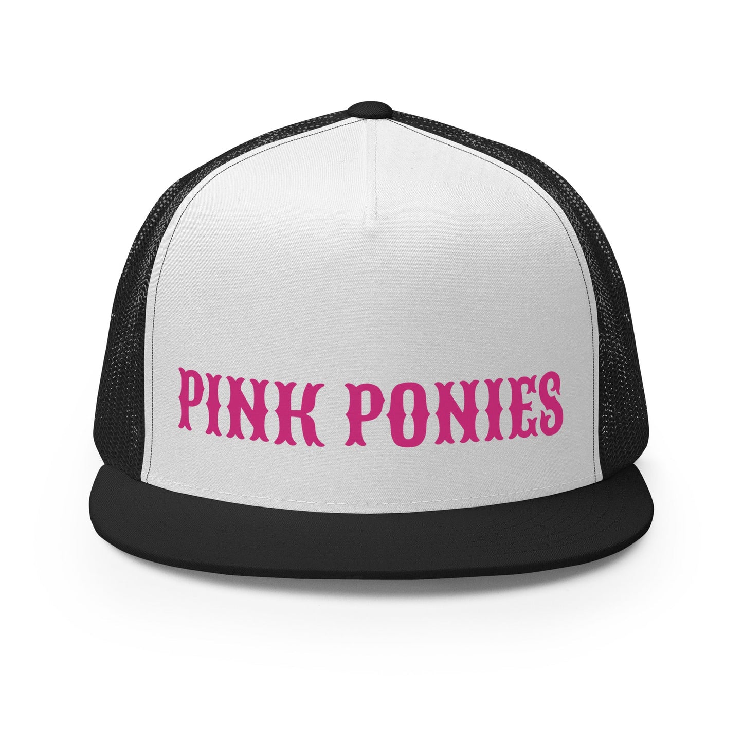 Performance | 5 Panel Trucker Cap | Pink Pony Athletic Club | Script Logo