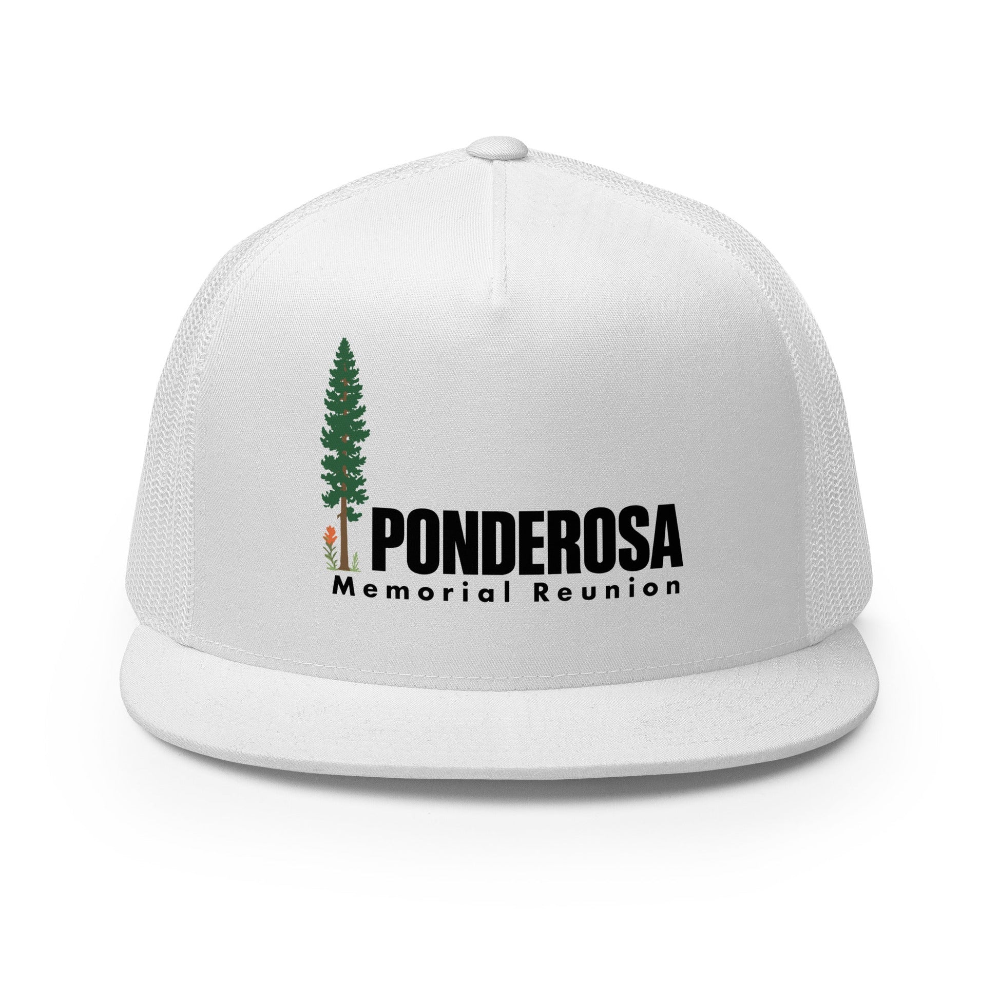 Performance | 5 Panel Trucker Cap | ponderosa reunion | Memorial Logo