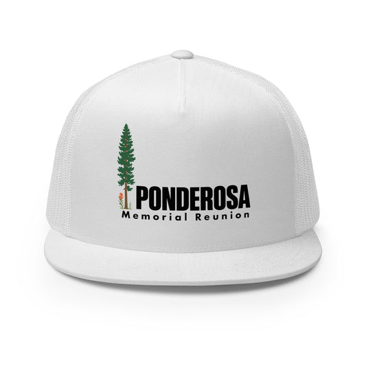 Performance | 5 Panel Trucker Cap | ponderosa reunion | Memorial Logo