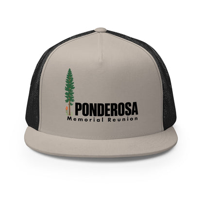 Performance | 5 Panel Trucker Cap | ponderosa reunion | Memorial Logo