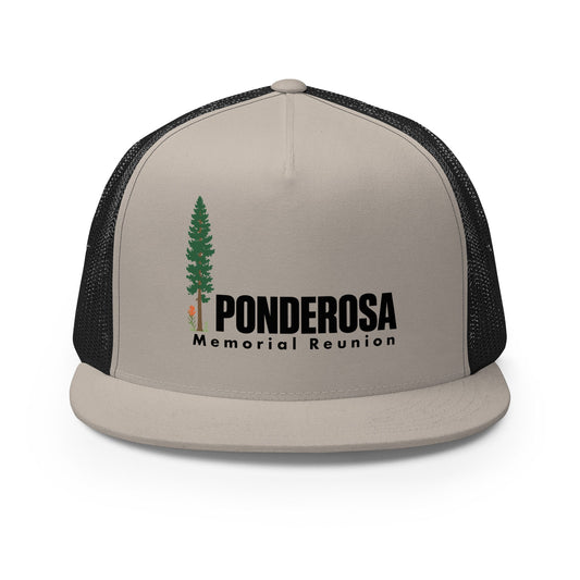 Performance | 5 Panel Trucker Cap | ponderosa reunion | Memorial Logo
