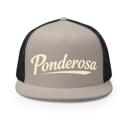 Performance | 5 Panel Trucker Cap | Ponderosa Reunion | Painted Mountain Crest Logo