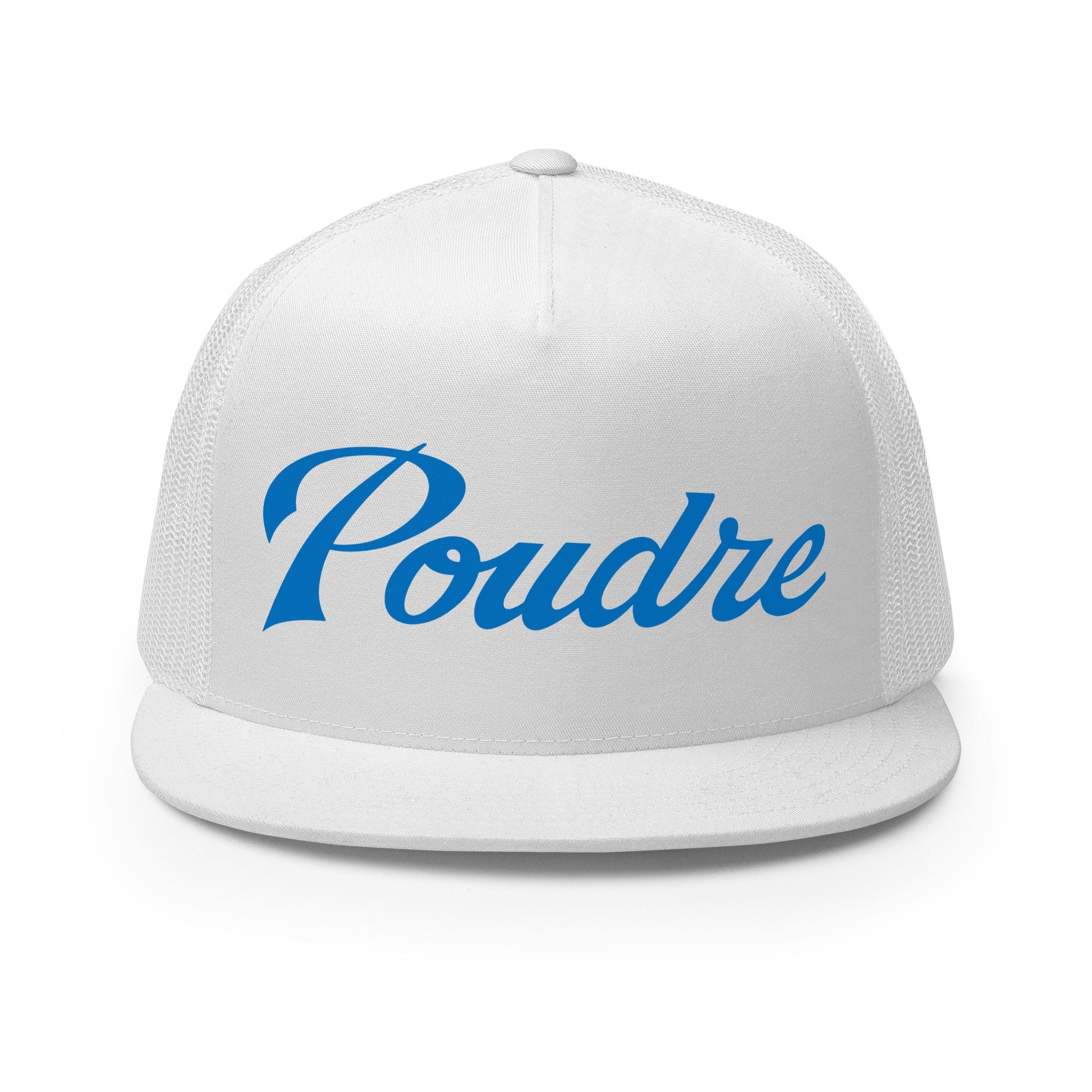 Performance | 5 Panel Trucker Cap | Poudre Football | Emblem Logo