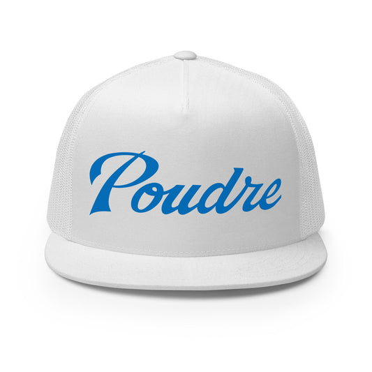 Performance | 5 Panel Trucker Cap | Poudre Football | Emblem Logo