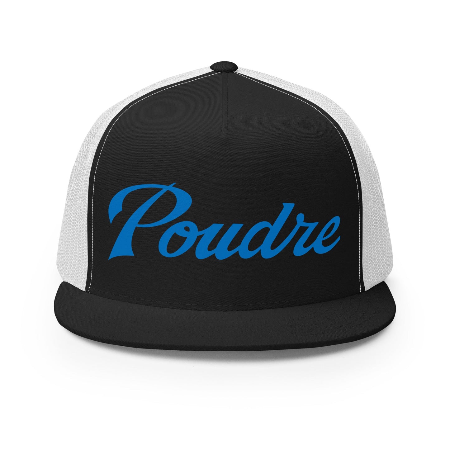 Performance | 5 Panel Trucker Cap | Poudre Football | Emblem Logo