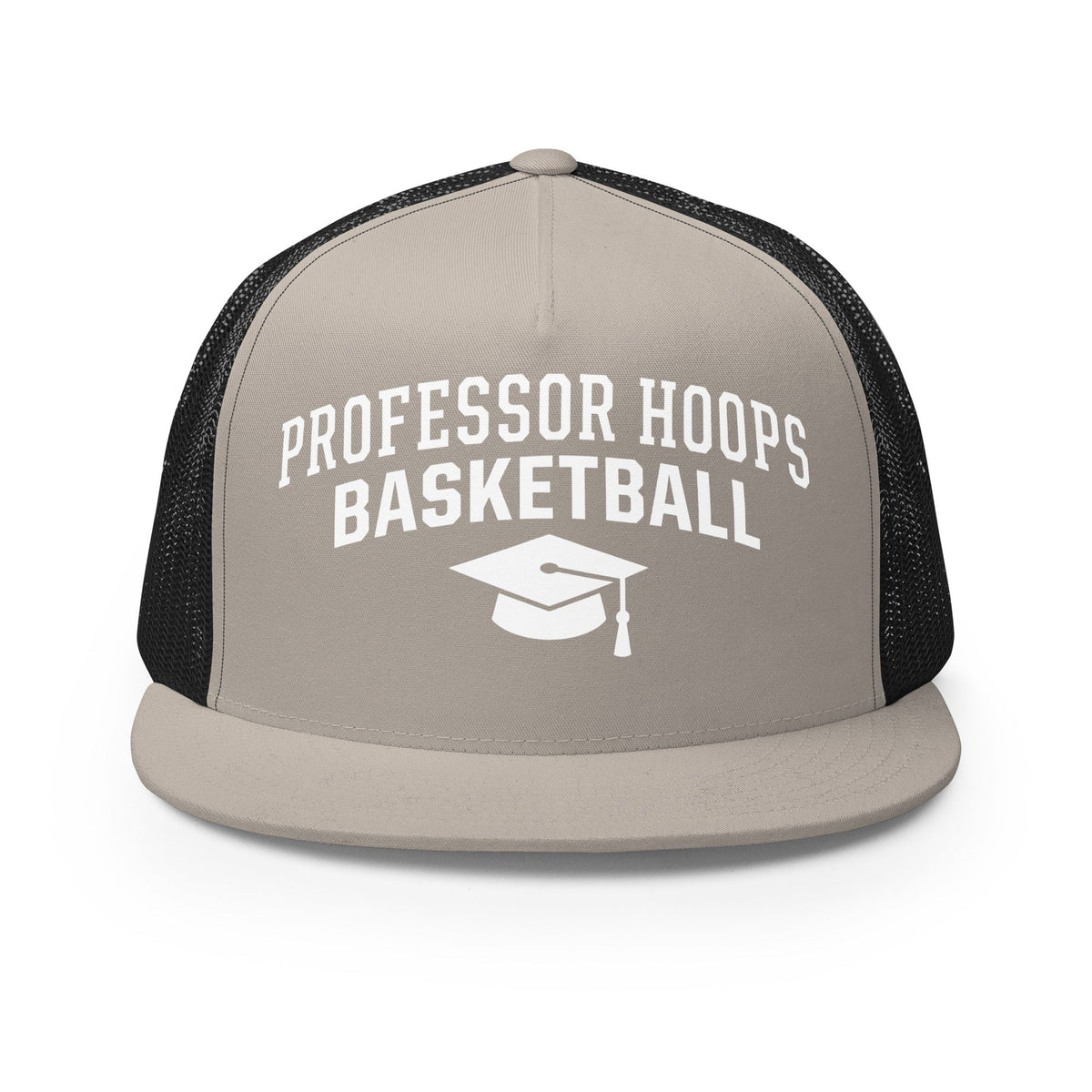 Performance | 5 Panel Trucker Cap | Professor Hoops Basketball | Modern Script Logo