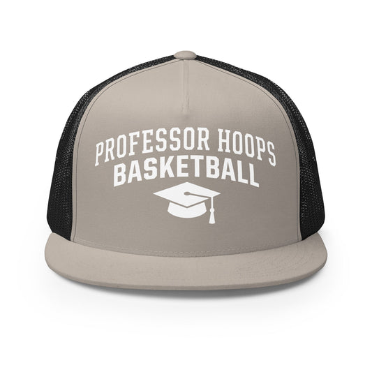 Performance | 5 Panel Trucker Cap | Professor Hoops Basketball | Modern Script Logo