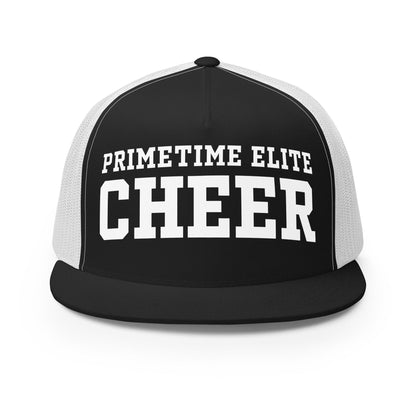 Performance | 5 Panel Trucker Cap | PTE Bulldog Cheer | Crest Logo
