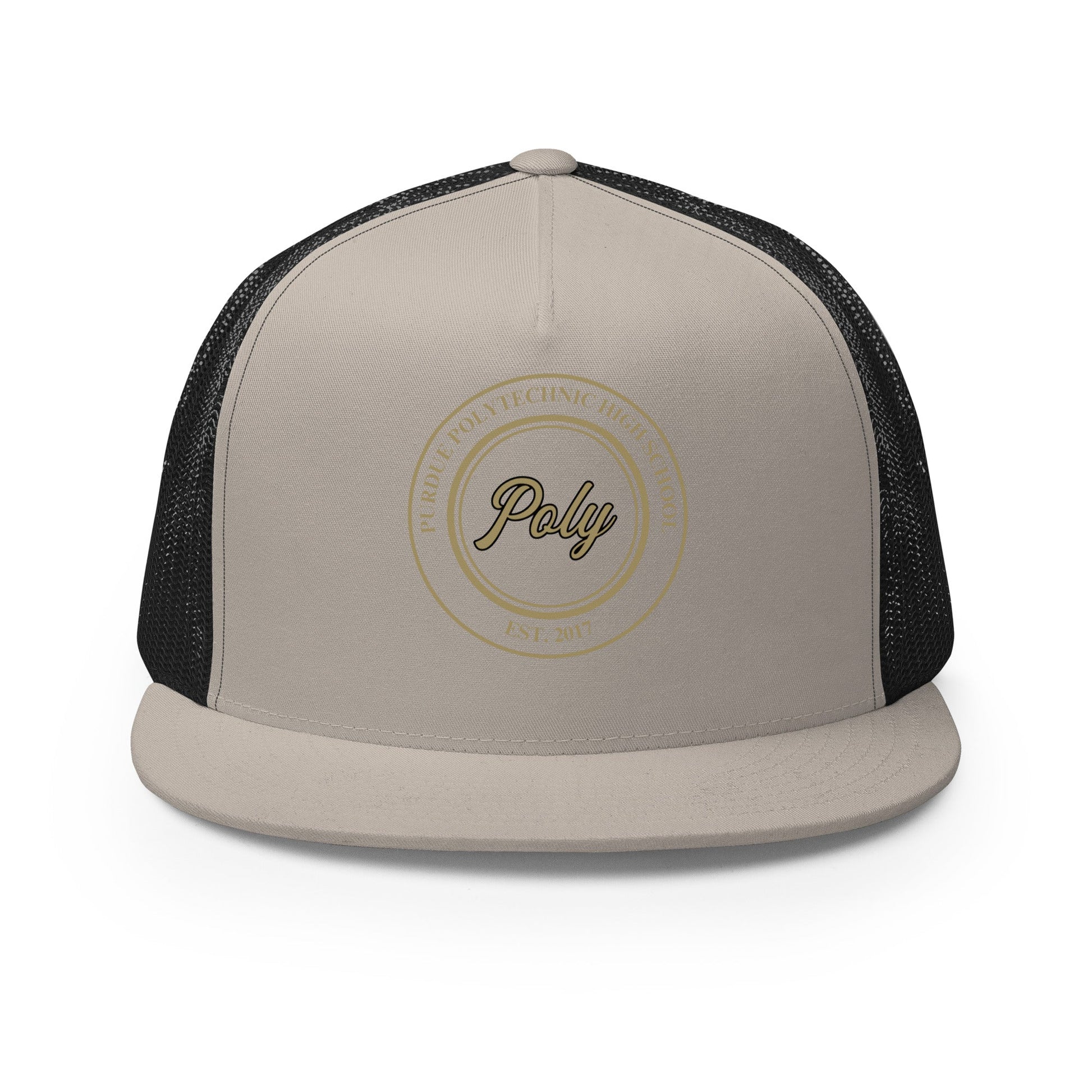 Performance | 5 Panel Trucker Cap | Purdue Polytechnic High School | Poly Seal Logo