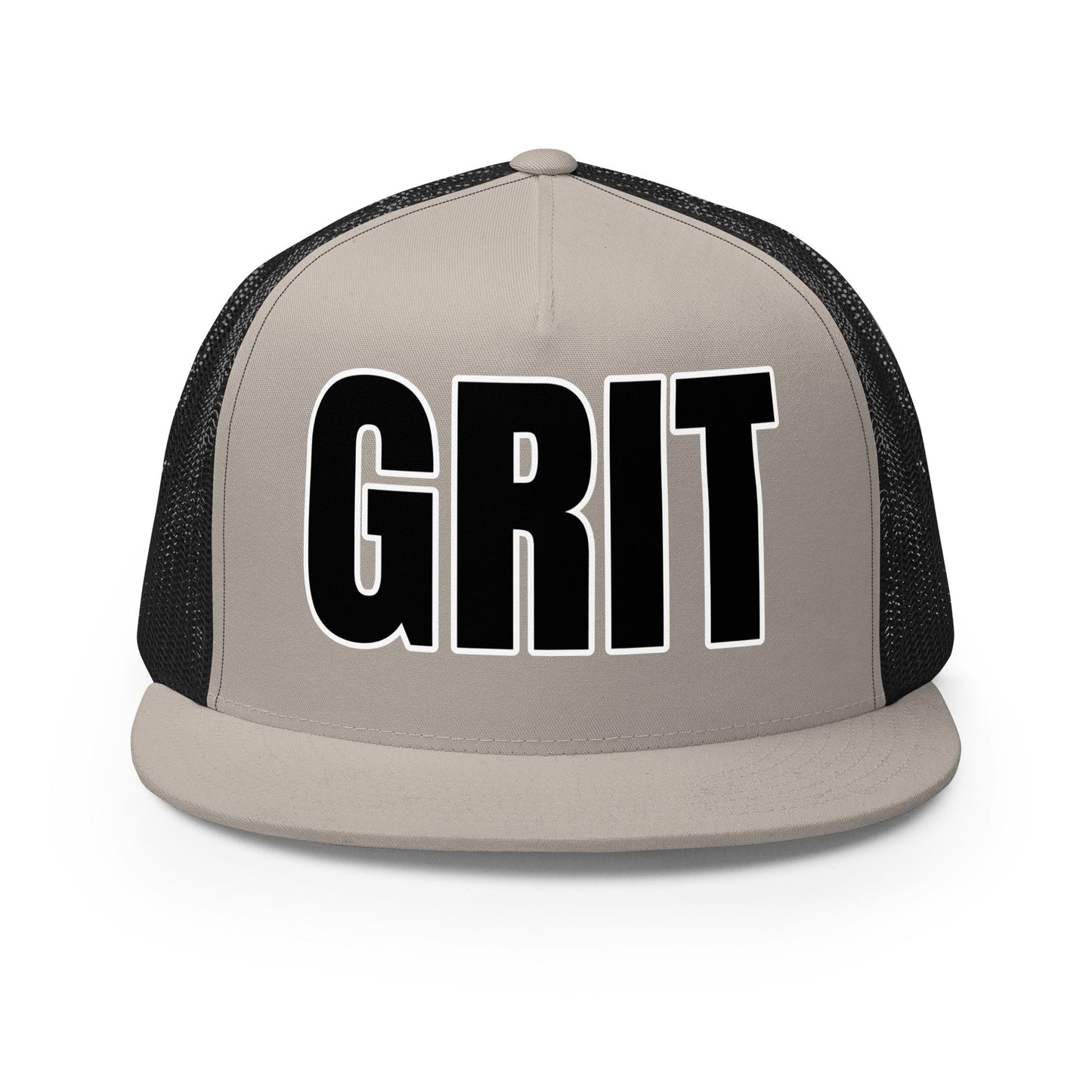 Performance | 5 Panel Trucker Cap | Pure Grit Softball | Black Logo