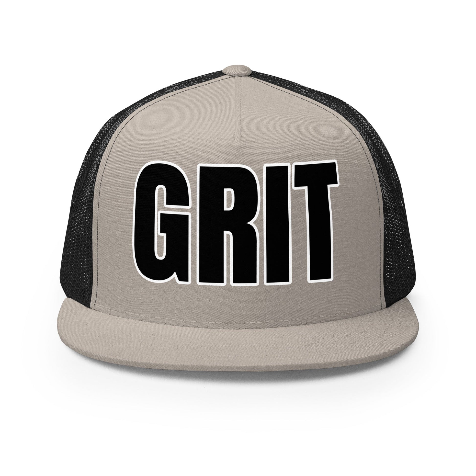 Performance | 5 Panel Trucker Cap | Pure Grit Softball | Black Logo