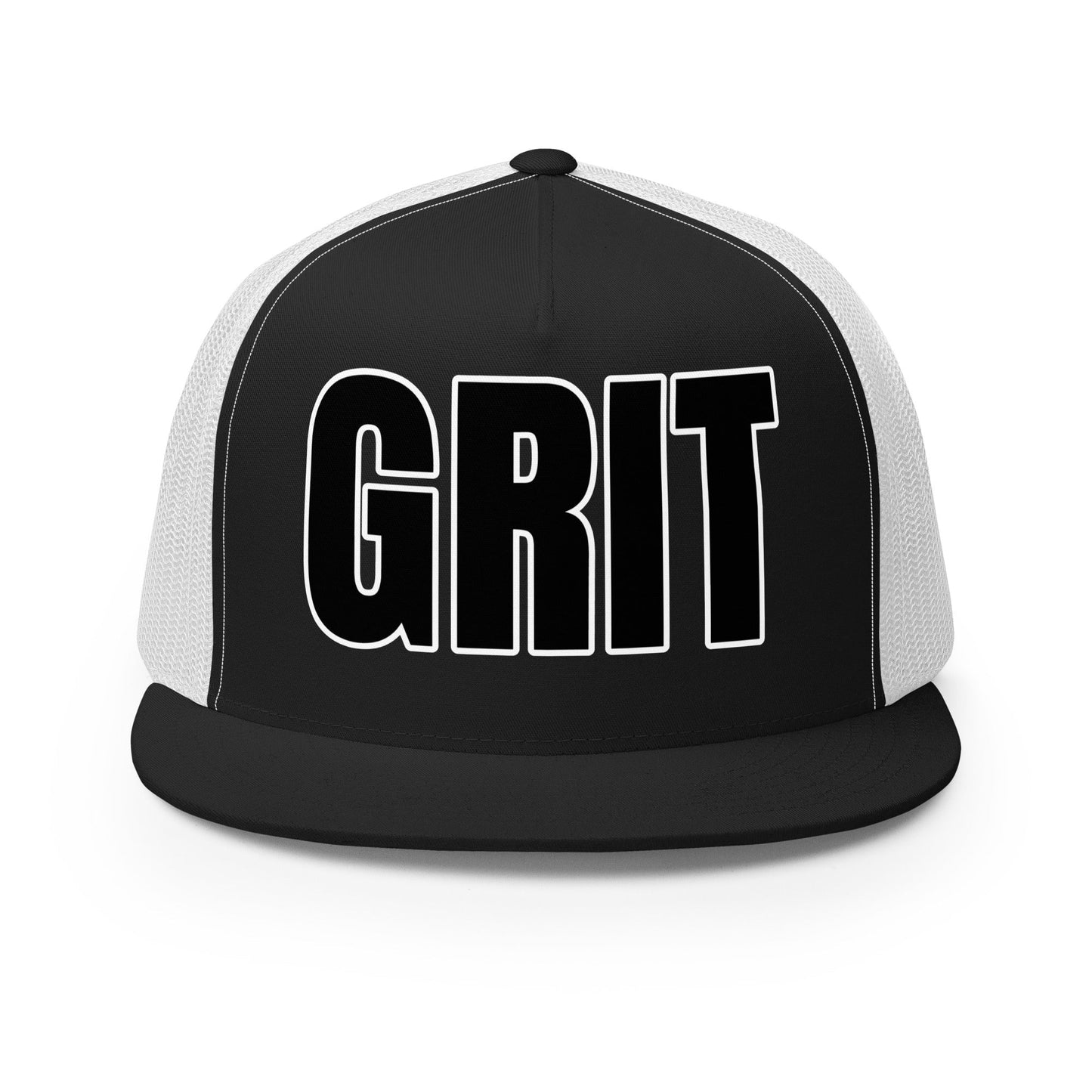 Performance | 5 Panel Trucker Cap | Pure Grit Softball | Black Logo