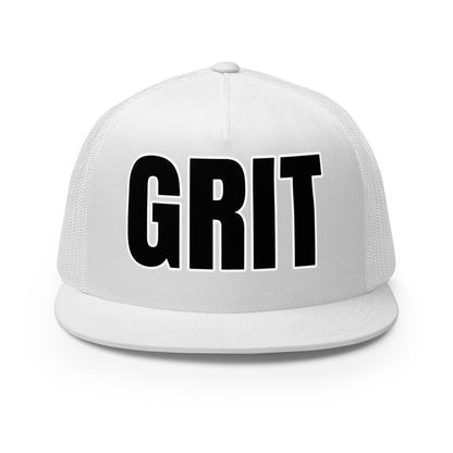 Performance | 5 Panel Trucker Cap | Pure Grit Softball | Black Logo