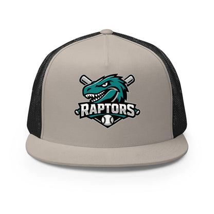 Performance | 5 Panel Trucker Cap | Raptors | Patch Logo