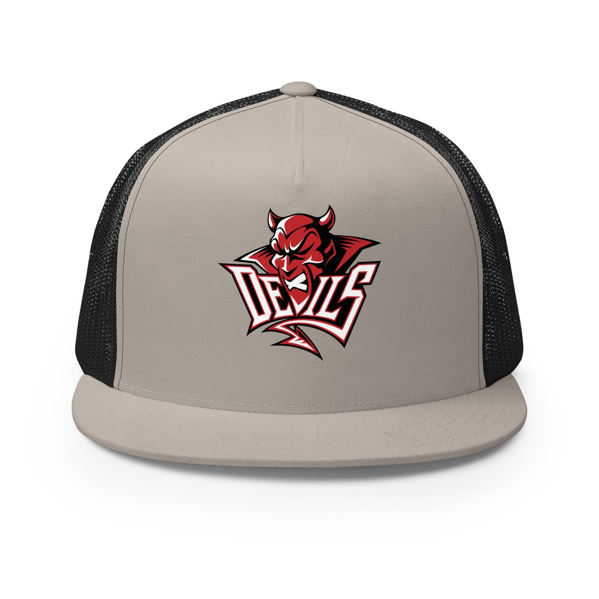 Performance | 5 Panel Trucker Cap | Red Springs Track and Field | Mascot Logo