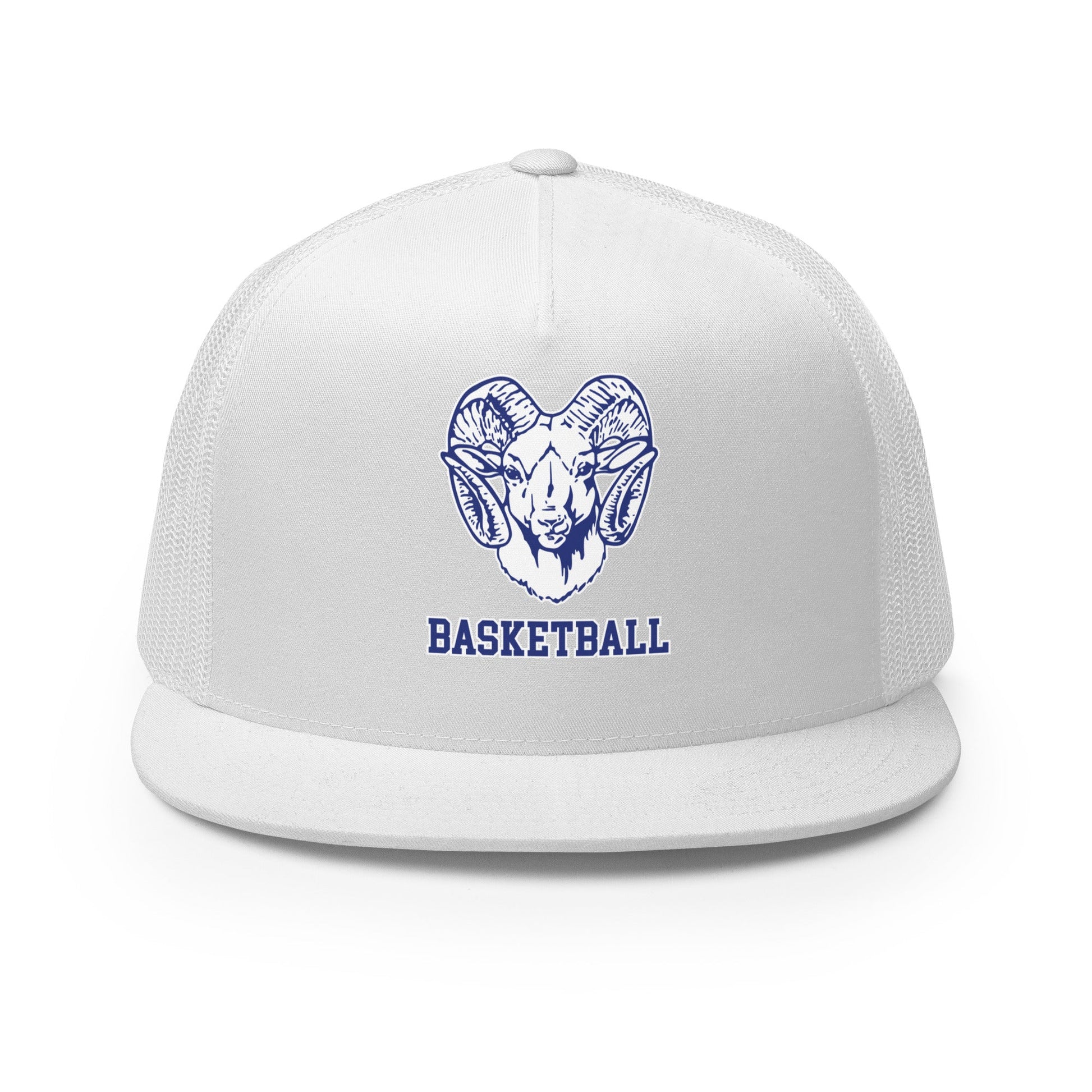Performance | 5 Panel Trucker Cap | Rensselaer Rams | Basketball Logo