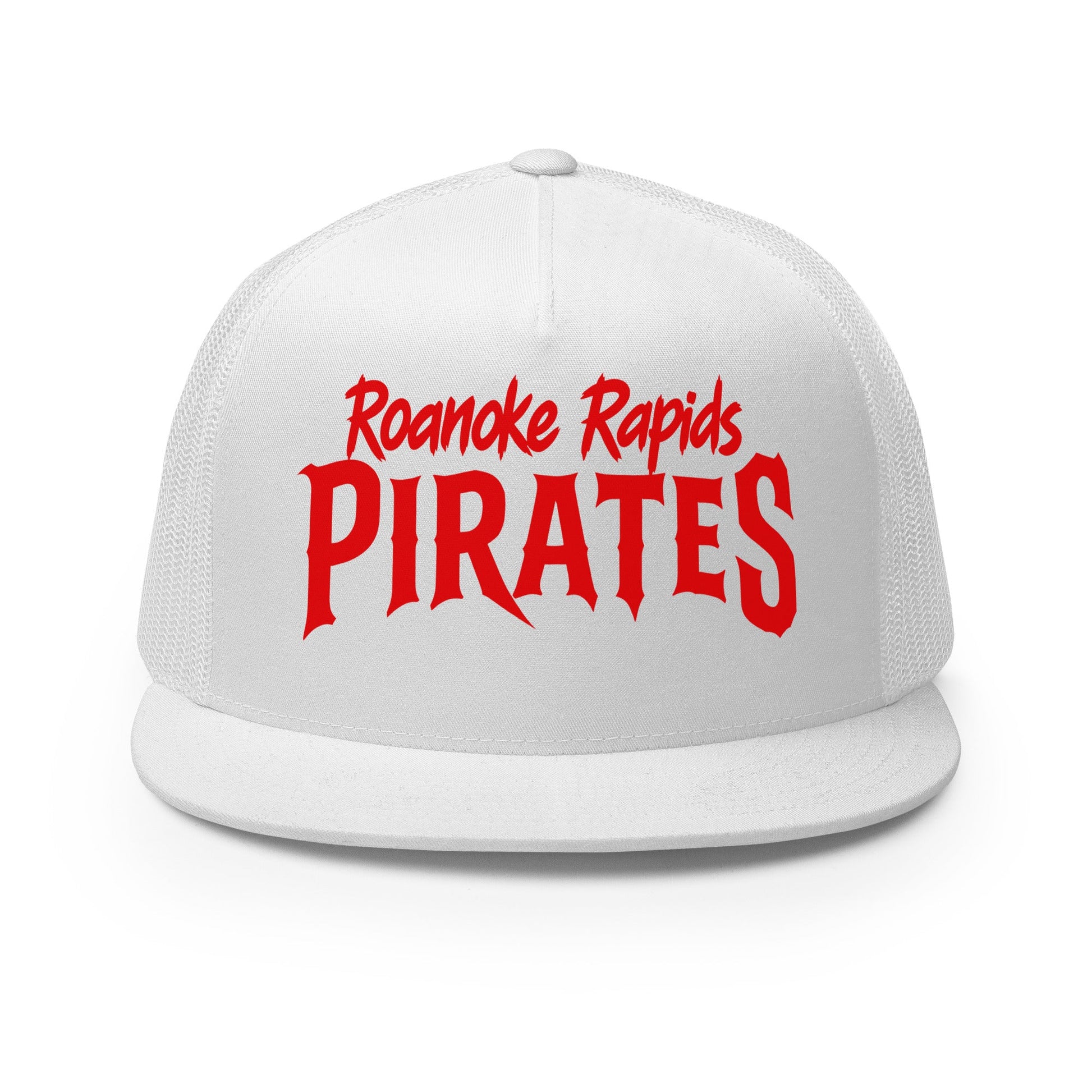 Performance | 5 Panel Trucker Cap | Roanoke Rapids Pirates | Black Sail Battlers Logo