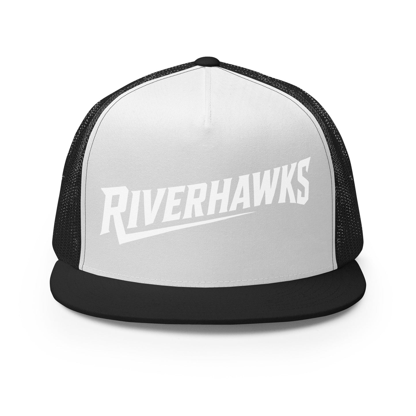 Performance | 5 Panel Trucker Cap | Rochester Riverhawks | Crest Logo