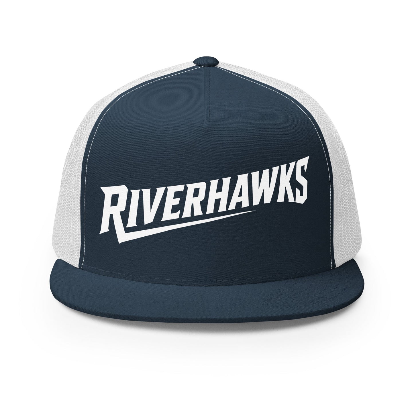 Performance | 5 Panel Trucker Cap | Rochester Riverhawks | Crest Logo