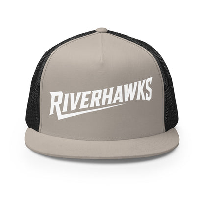 Performance | 5 Panel Trucker Cap | Rochester Riverhawks | Crest Logo
