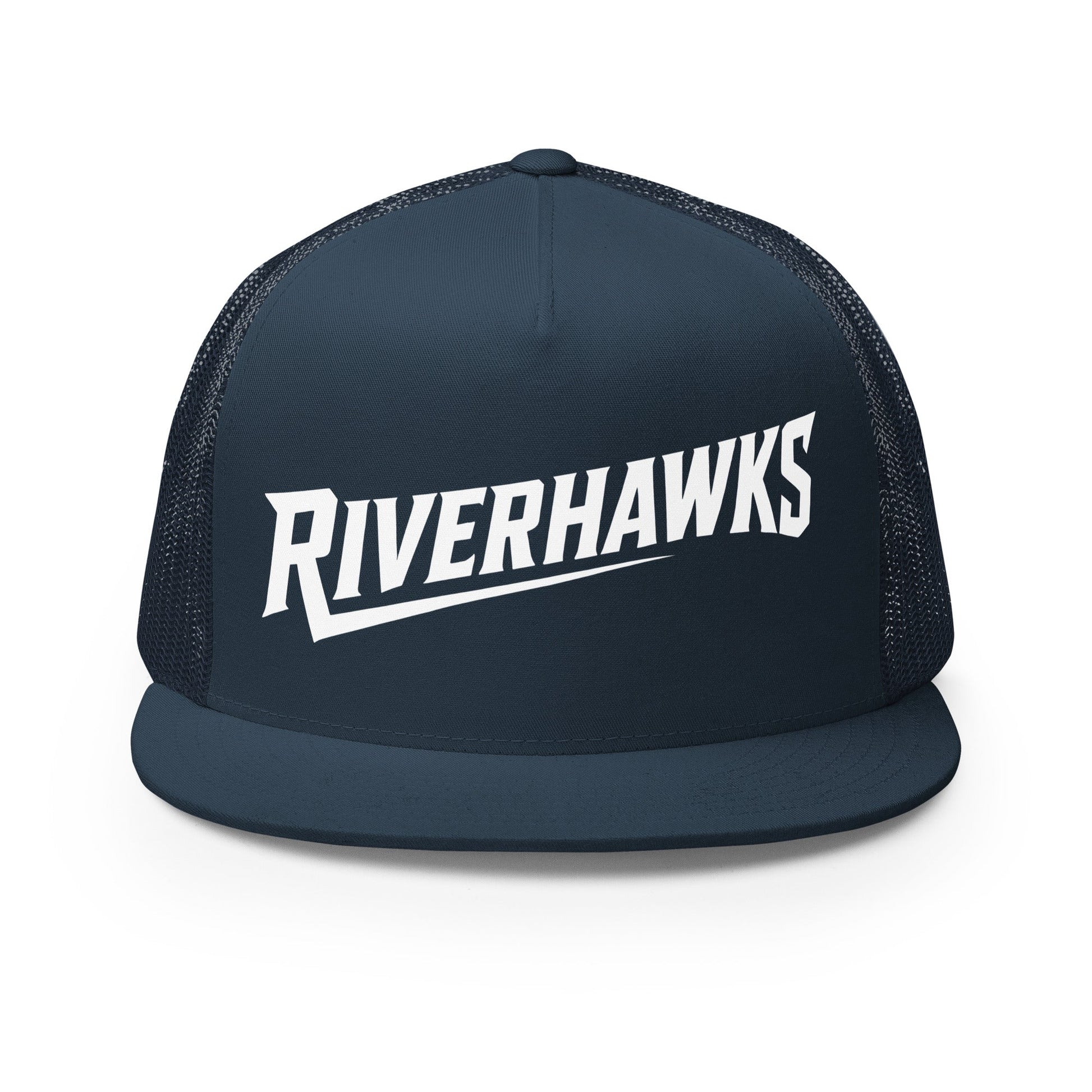 Performance | 5 Panel Trucker Cap | Rochester Riverhawks | Crest Logo